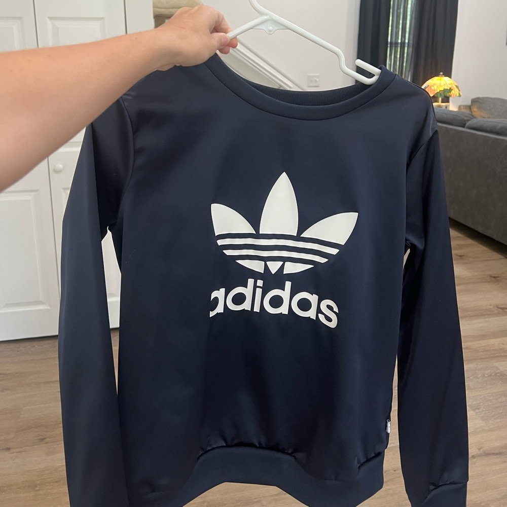 Adidas Women’s Navy Crewneck Sweatshirt